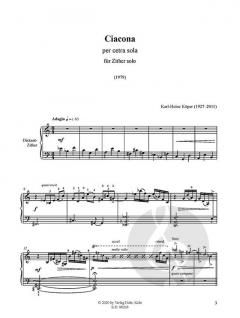Ciacona von Karl-Heinz Köper 