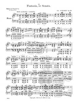 Fantasias - Impromptus - Moments Musicaux von Franz Schubert 