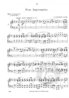 Fantasias - Impromptus - Moments Musicaux von Franz Schubert 