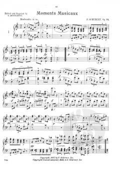 Fantasias - Impromptus - Moments Musicaux von Franz Schubert 