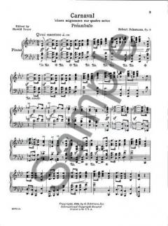 Carnaval Op.9 For Piano von Robert Schumann 