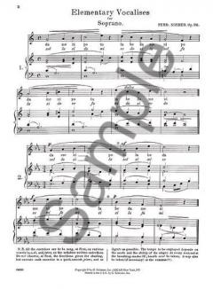 36 Eight Measure Vocalises Op.92 von Ferdinand Sieber 
