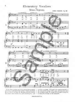 36 Eight Measure Vocalises Op.93 von Ferdinand Sieber 