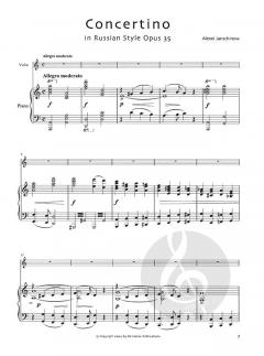 Concertino in Russian Style op. 35 von Alexei Janschinow 