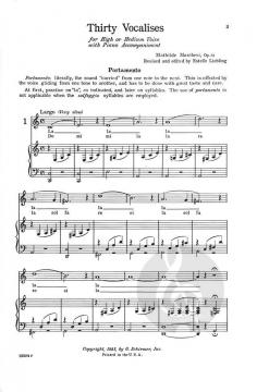 30 Vocalises Op.32 von Mathilde Marchesi 