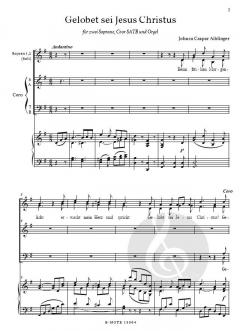 Gelobet sei Jesus Christus von Johann Kaspar Aiblinger 