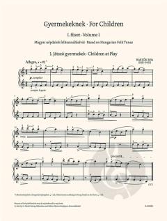 Für Kinder 1 von Béla Bartók 