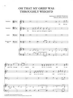 Oh that my grief was throughly weigh'd von Henry Purcell 