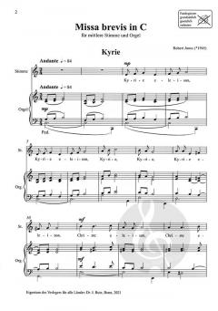 Missa brevis in C von Robert Jones 
