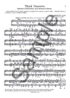 Concerto No.3 In C Minor Op.37 von Ludwig van Beethoven 