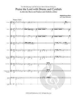 Praise the Lord with Drums and Cymbals von Sigfrid Karg-Elert 