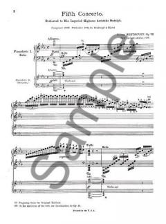 Concerto No.5 In E Flat Op.73 von Ludwig van Beethoven 