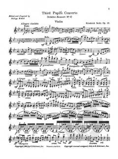 Third Pupil's Concerto No. 3 von Friedrich Seitz 