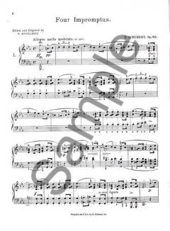 Four Impromptus Op.90 von Franz Schubert 