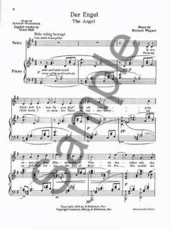 Five Songs For High Voice And Piano German English von Richard Wagner 