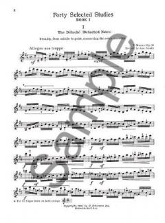 Forty Selected Studies For The Violin Book 1 Op. 36 von Jacques-Féréol Mazas im Alle Noten Shop kaufen