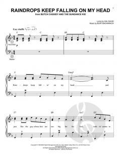 Raindrops Keep Fallin' On My Head von Burt Bacharach (Download) 