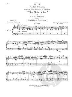 Nutcracker Suite Op.71 Piano Four Hands von Pjotr Iljitsch Tschaikowski 