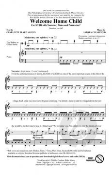 Welcome Home Child von Andrea Clearfield (Download) 