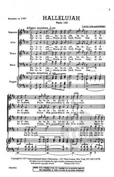 Hallelujah (Psalm 150) von Louis Lewandowski (Download) 