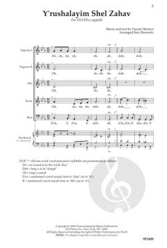 Y'rushalayim Shel Zahav von Naomi Shemer (Download) 