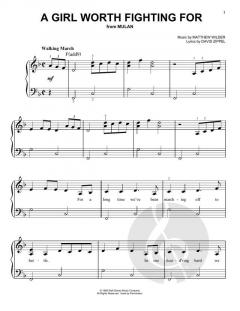 A Girl Worth Fighting For von David Zippel (Download) 