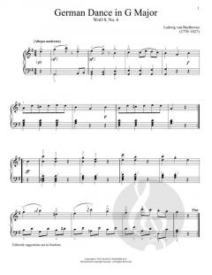 German Dance In G Major, WoO 8, No. 6 von Ludwig van Beethoven (Download) 