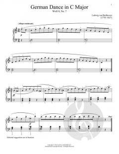 German Dance In C Major, WoO 8, No. 7 von Ludwig van Beethoven (Download) 