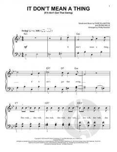It Don't Mean A Thing von Duke Ellington (Download) 