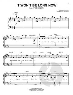 It Won't Be Long Now von Lin-Manuel Miranda (Download) 