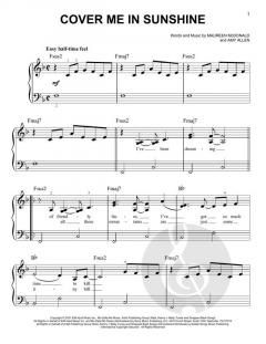 Cover Me In Sunshine von Amy Allen (Download) 