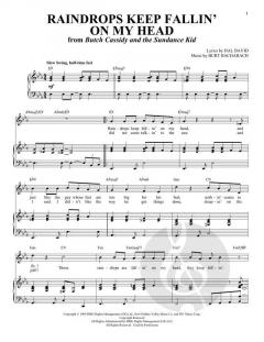 Raindrops Keep Fallin' On My Head von Burt Bacharach 