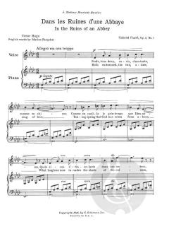 25 Selected Songs von Gabriel Fauré 