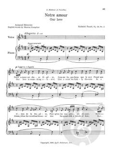 25 Selected Songs von Gabriel Fauré 