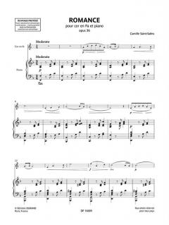 Romance opus 36 von Camille Saint-Saëns 