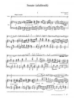 Collected Works for Violin and Piano von Rued Langgaard im Alle Noten Shop kaufen