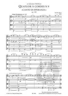 Quatuor no. 9 von Nicolas Bacri 