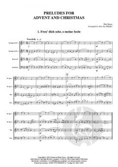 Vorspiele für Advent und Weihnachten von Max Reger 
