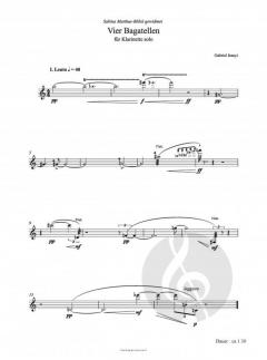 4 Bagatellen von Gabriel Iranyi 
