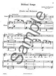 Biblical Songs Op.99 von Antonín Dvorák 