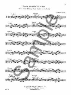 Scale Studies For Viola Based On Hrimaly Scale Studies For The Violin von Leonard Mogill im Alle Noten Shop kaufen