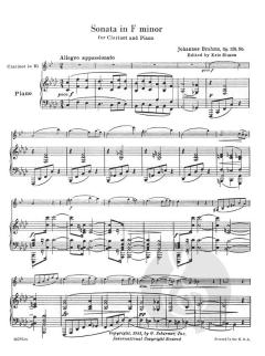 Sonata In F Minor, Op.120 No.1 von Johannes Brahms 