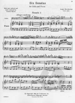 6 Sonatas For Cello And Piano von Luigi Boccherini im Alle Noten Shop kaufen