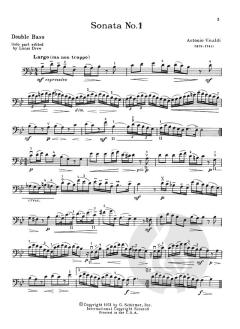 Six Sonatas For Double Bass And Piano von Antonio Vivaldi 