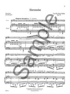 Havanaise Op. 83 Violin Piano von Camille Saint-Saëns im Alle Noten Shop kaufen