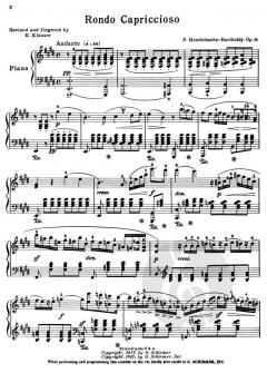 Rondo Capriccioso Op.14 For The Piano von Felix Mendelssohn Bartholdy 