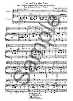 I Waited For The Lord von Felix Mendelssohn Bartholdy 