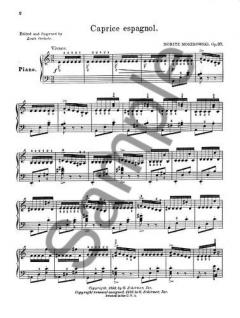 Caprice Espagnol Op.37 Piano von Moritz Moszkowski 