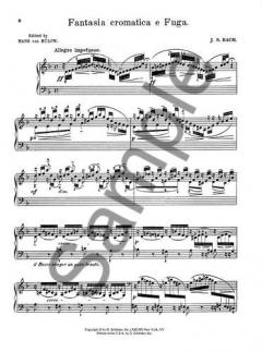 Chromatic Fantasy Fugue von Johann Sebastian Bach für Klavier solo im Alle Noten Shop kaufen