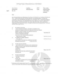 Monumenta Monodica Medii Aevi, Subsidia 8: Troparia tardiva 2 